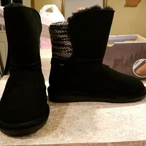 Bearpaw black boots size 7 BRAND NEW WITH TAGS!!!